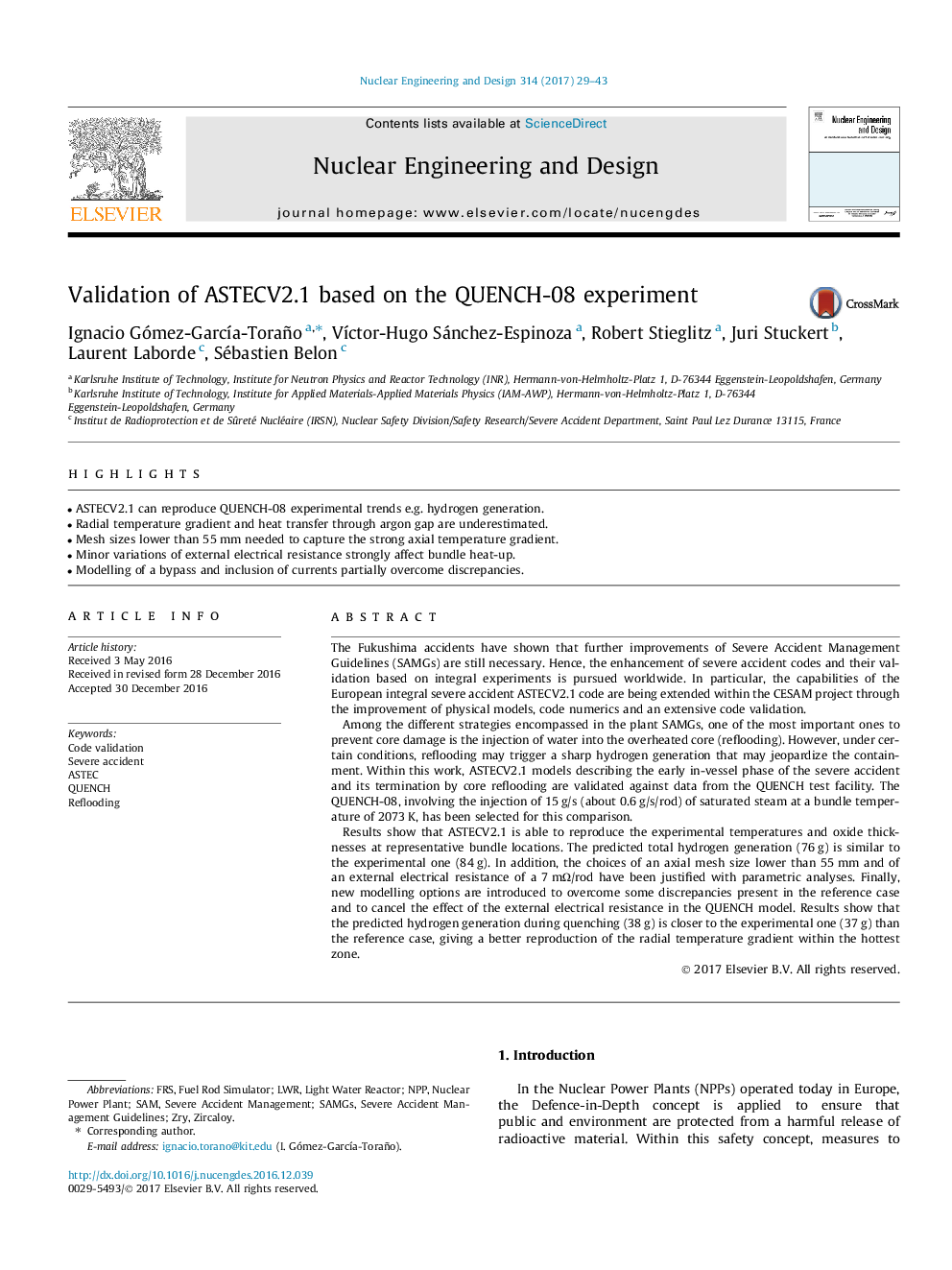 Validation of ASTECV2.1 based on the QUENCH-08 experiment