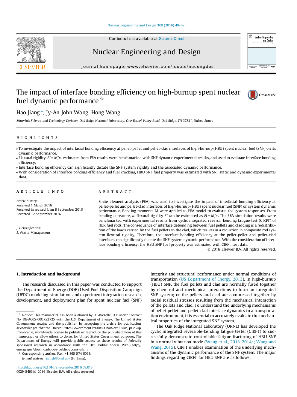 The impact of interface bonding efficiency on high-burnup spent nuclear fuel dynamic performance