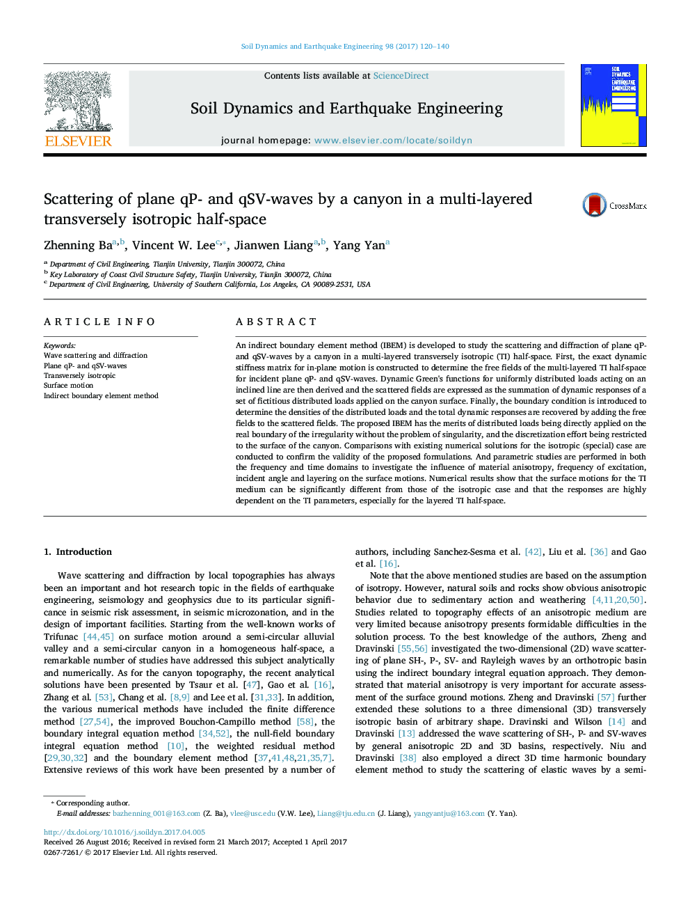 Scattering of plane qP- and qSV-waves by a canyon in a multi-layered transversely isotropic half-space