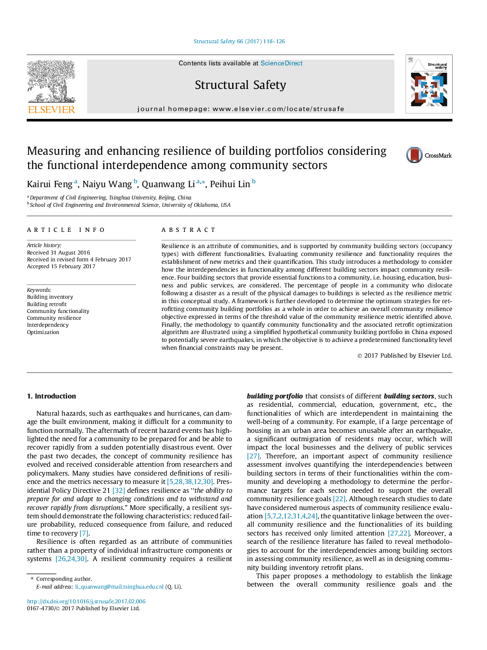 Measuring and enhancing resilience of building portfolios considering the functional interdependence among community sectors