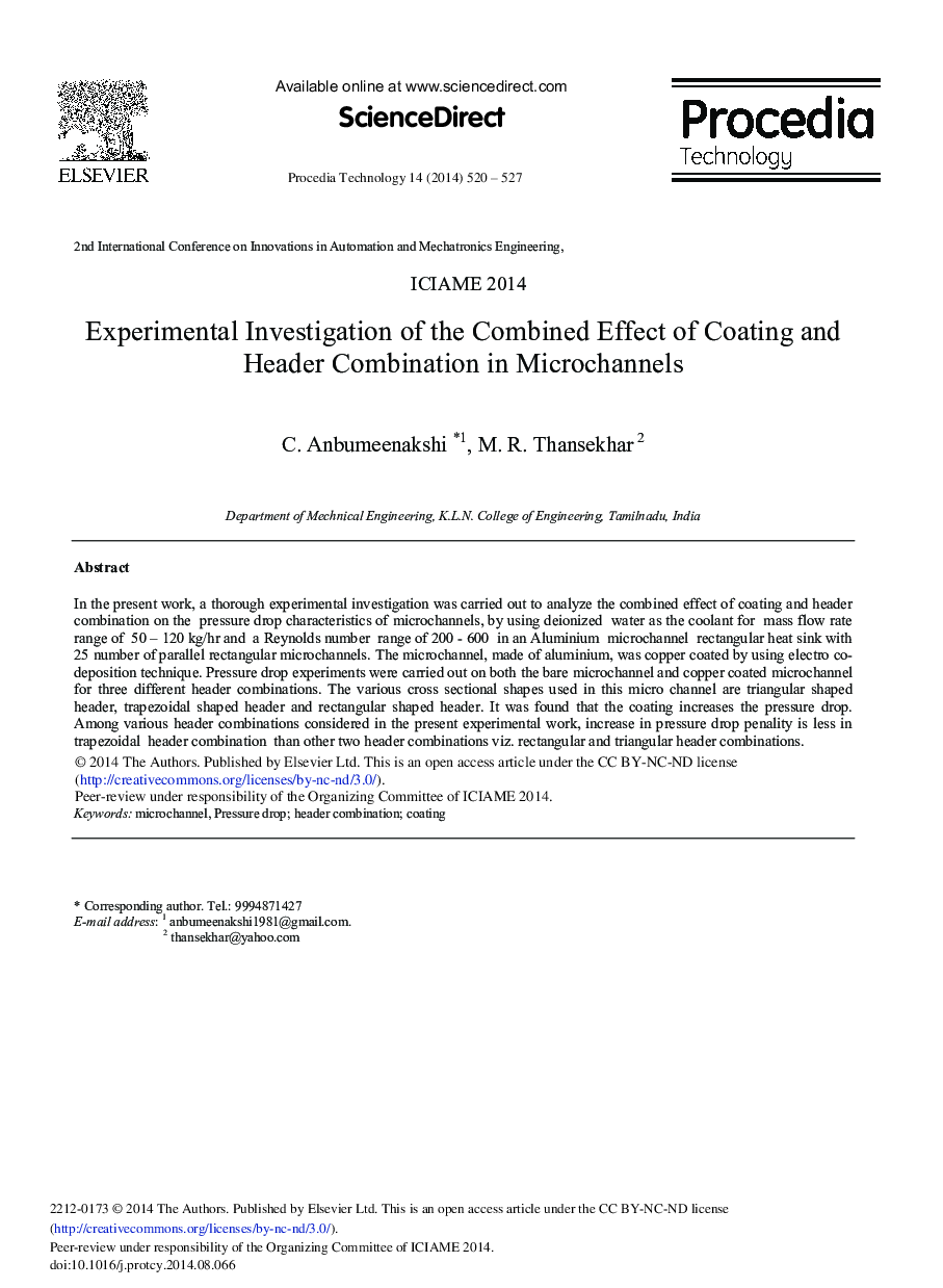 Experimental Investigation of the Combined Effect of Coating and Header Combination in Microchannels 