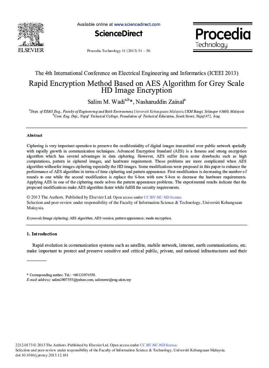 Rapid Encryption Method based on AES Algorithm for Grey Scale HD Image Encryption 