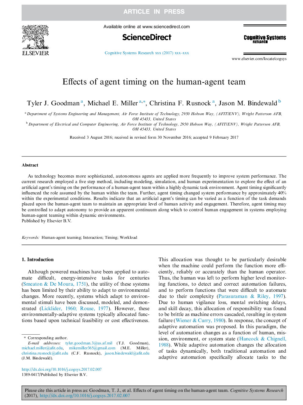 اثرات زمان بندی عامل در تیم عامل انسان 