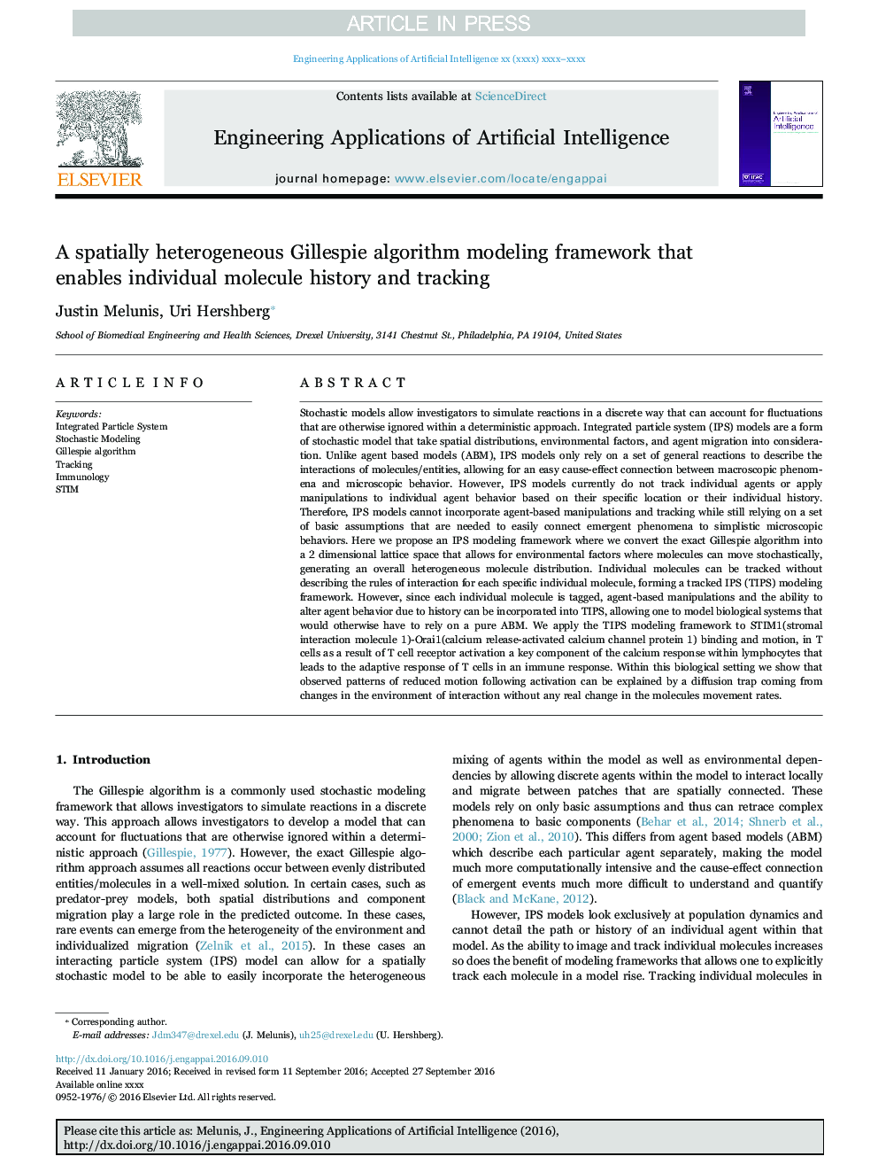 A spatially heterogeneous Gillespie algorithm modeling framework that enables individual molecule history and tracking