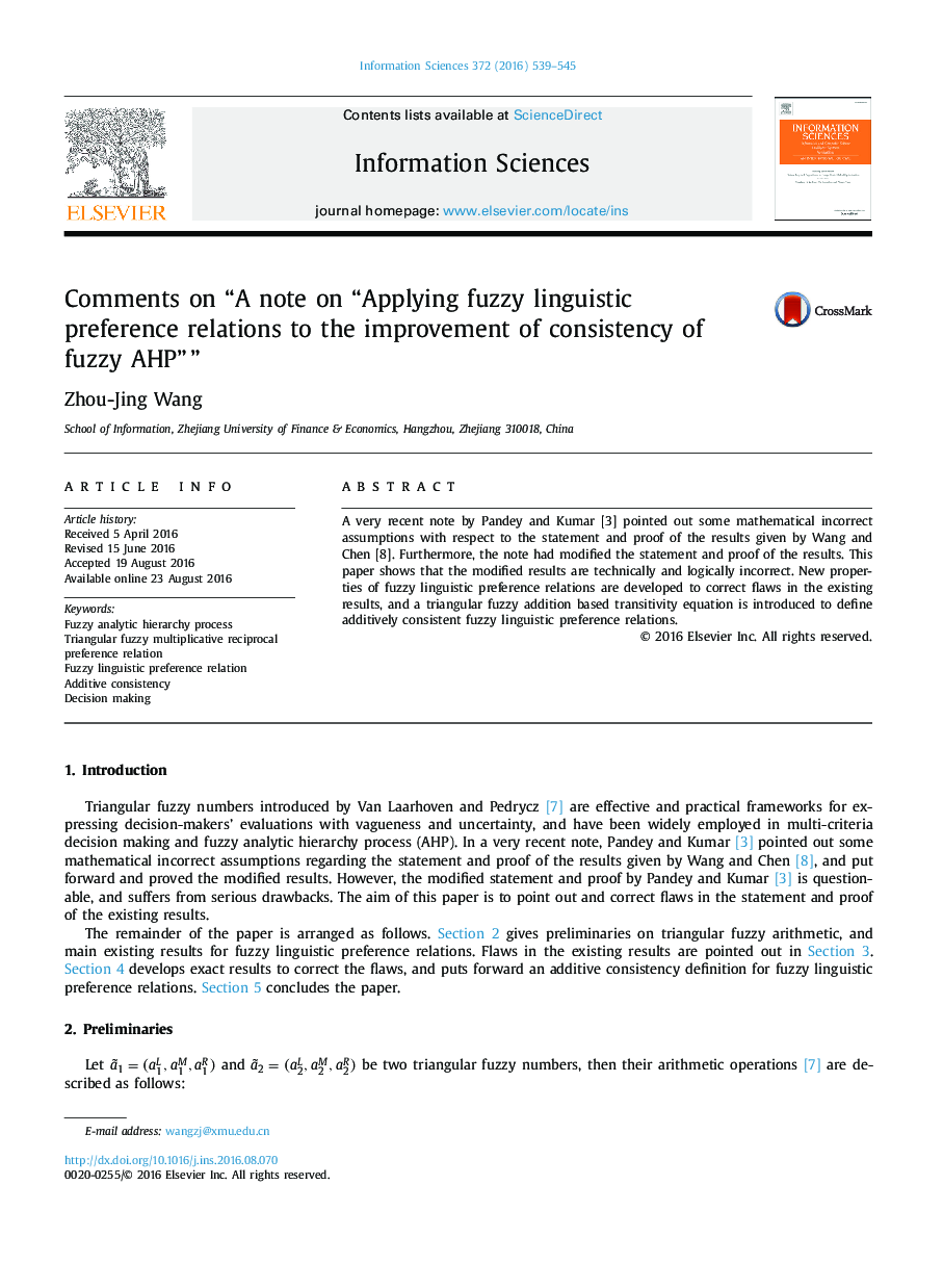 Comments on “A note on “Applying fuzzy linguistic preference relations to the improvement of consistency of fuzzy AHP”â”