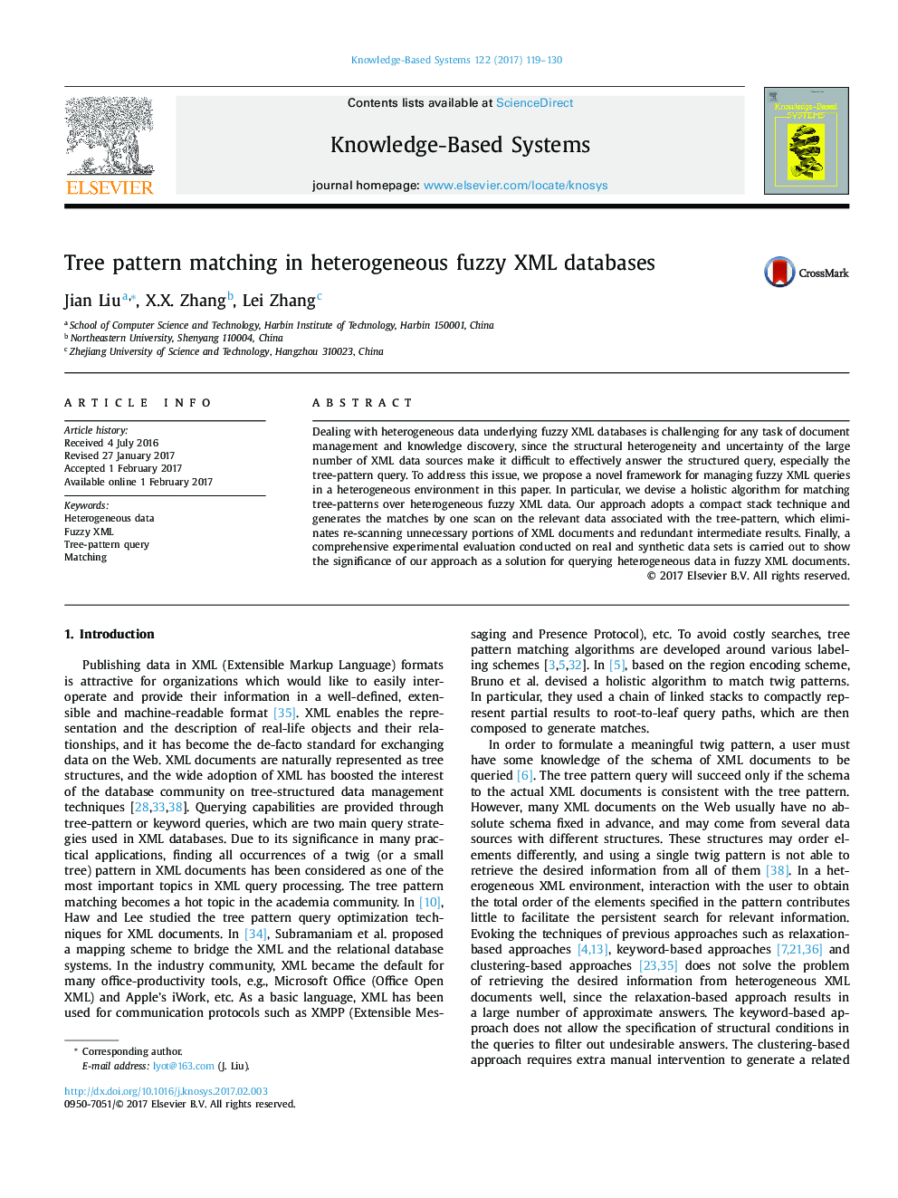 Tree pattern matching in heterogeneous fuzzy XML databases