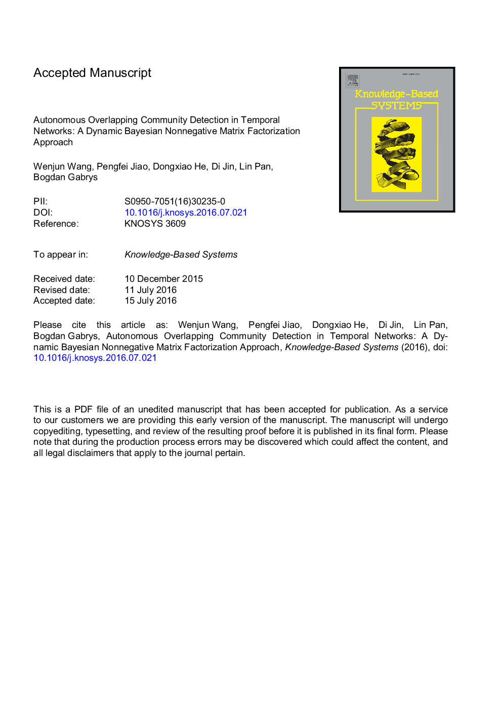 Autonomous overlapping community detection in temporal networks: A dynamic Bayesian nonnegative matrix factorization approach