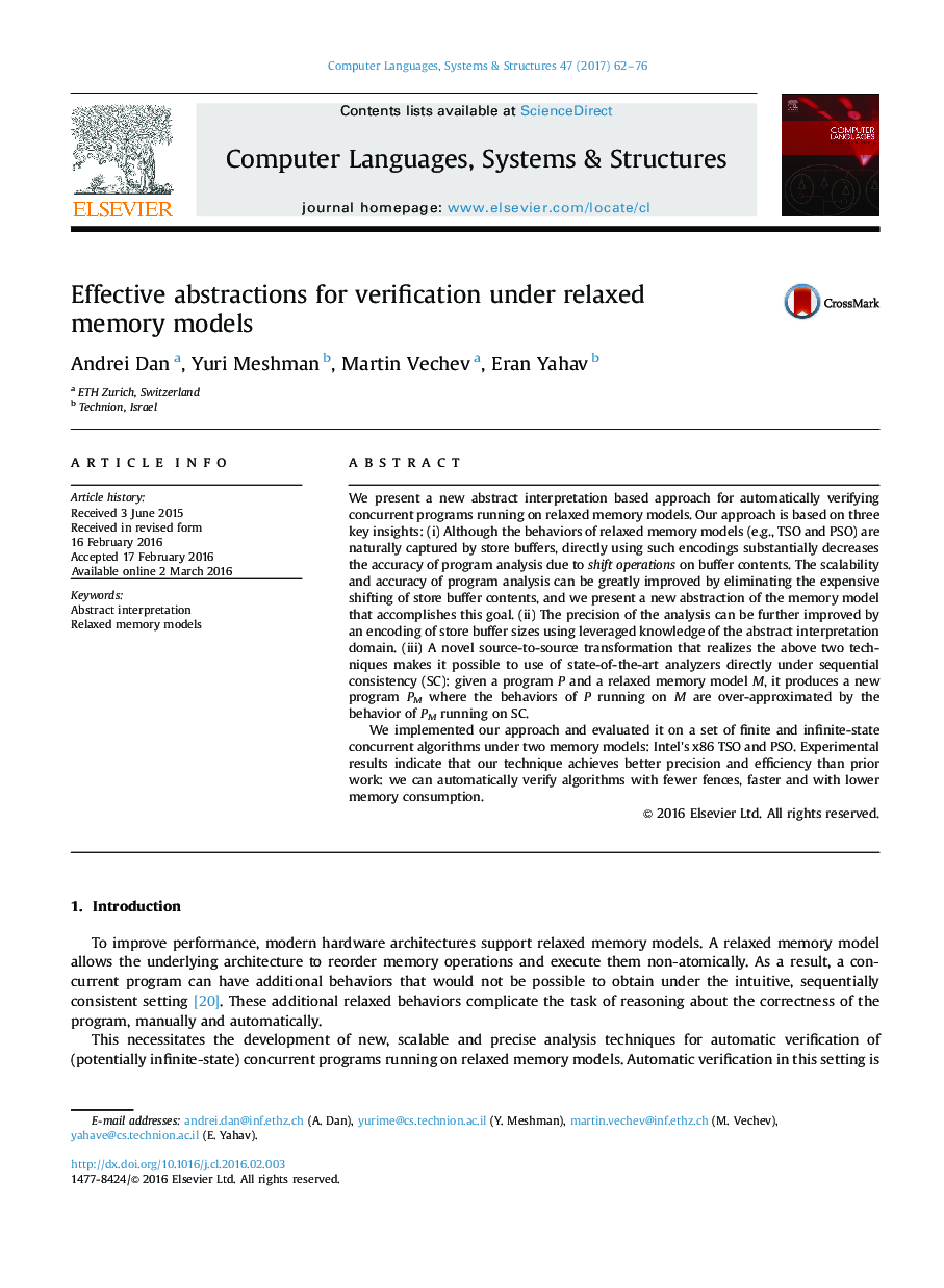 Effective abstractions for verification under relaxed memory models