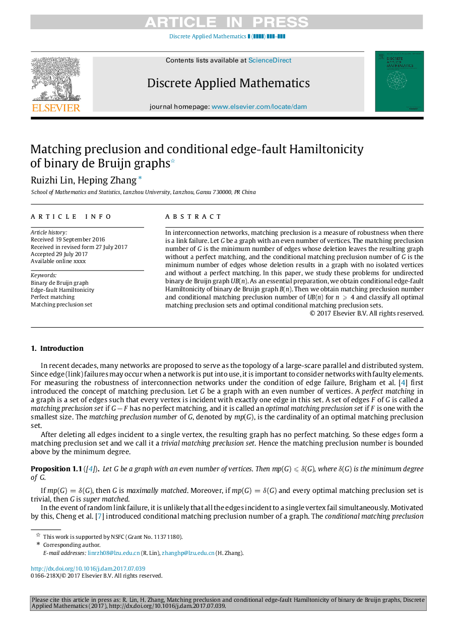 Matching preclusion and conditional edge-fault Hamiltonicity of binary de Bruijn graphs