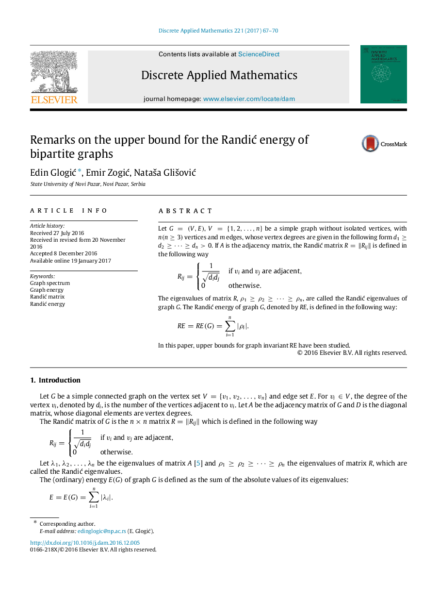 Remarks on the upper bound for the RandiÄ energy of bipartite graphs