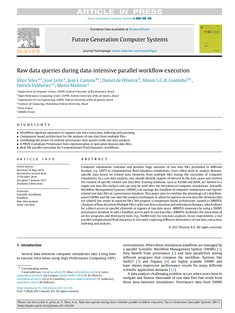 Raw data queries during data-intensive parallel workflow execution