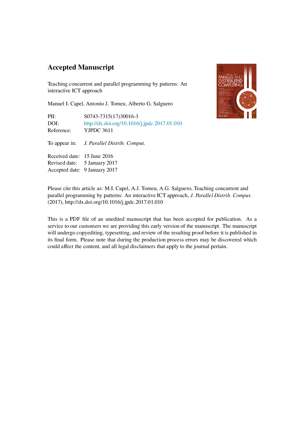 Teaching concurrent and parallel programming by patterns: An interactive ICT approach