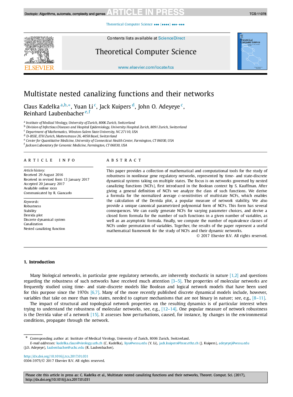 Multistate nested canalizing functions and their networks