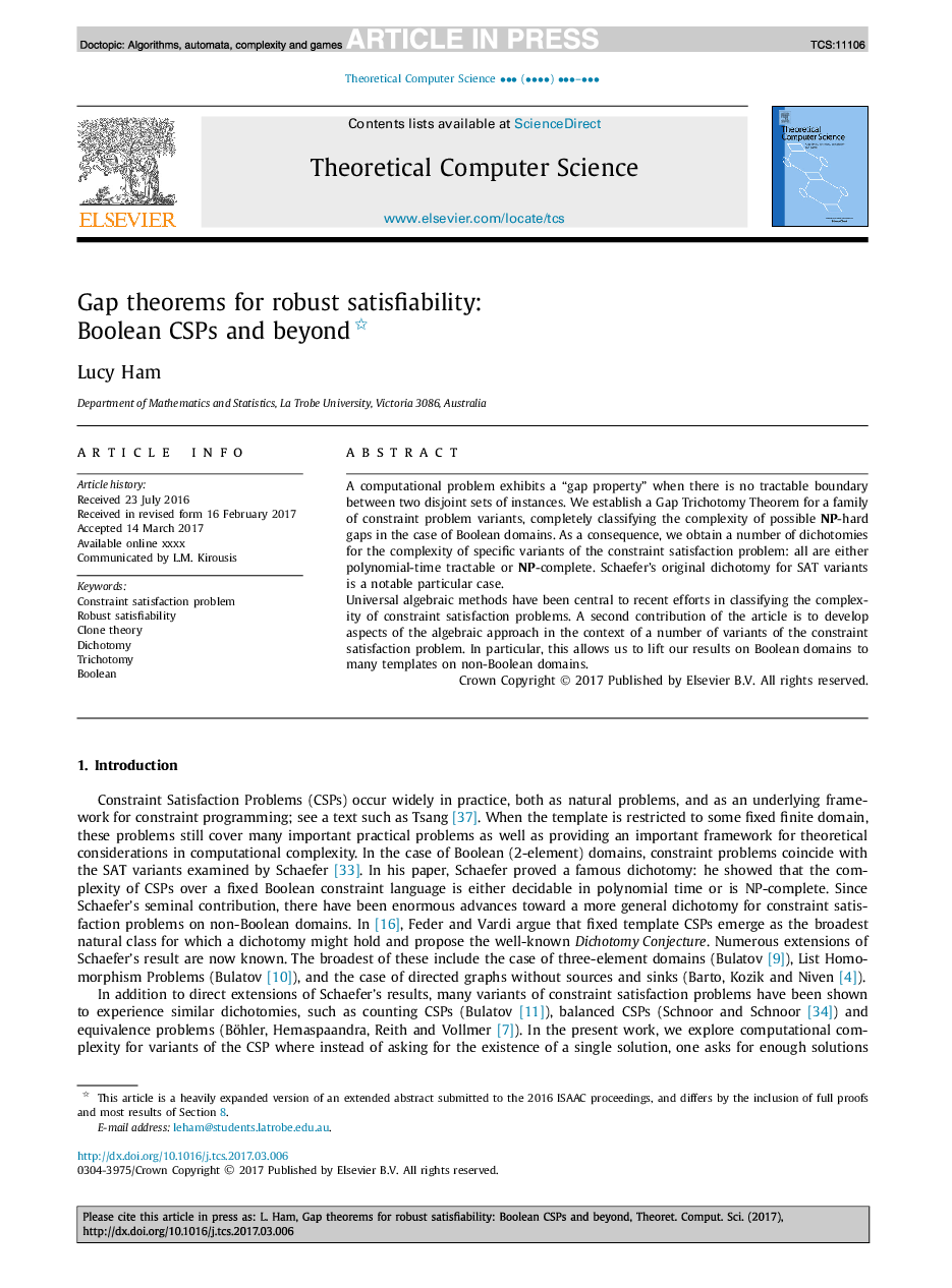 Gap theorems for robust satisfiability: Boolean CSPs and beyond