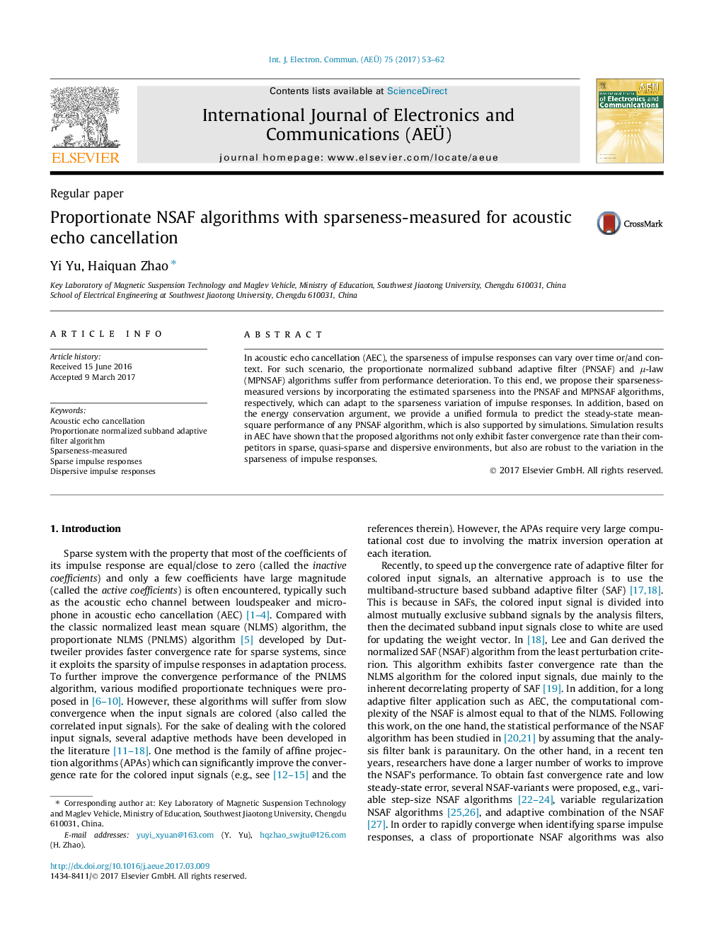 Proportionate NSAF algorithms with sparseness-measured for acoustic echo cancellation