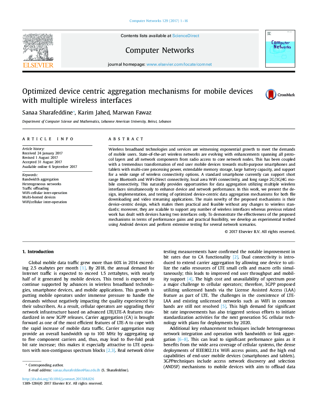 Optimized device centric aggregation mechanisms for mobile devices with multiple wireless interfaces