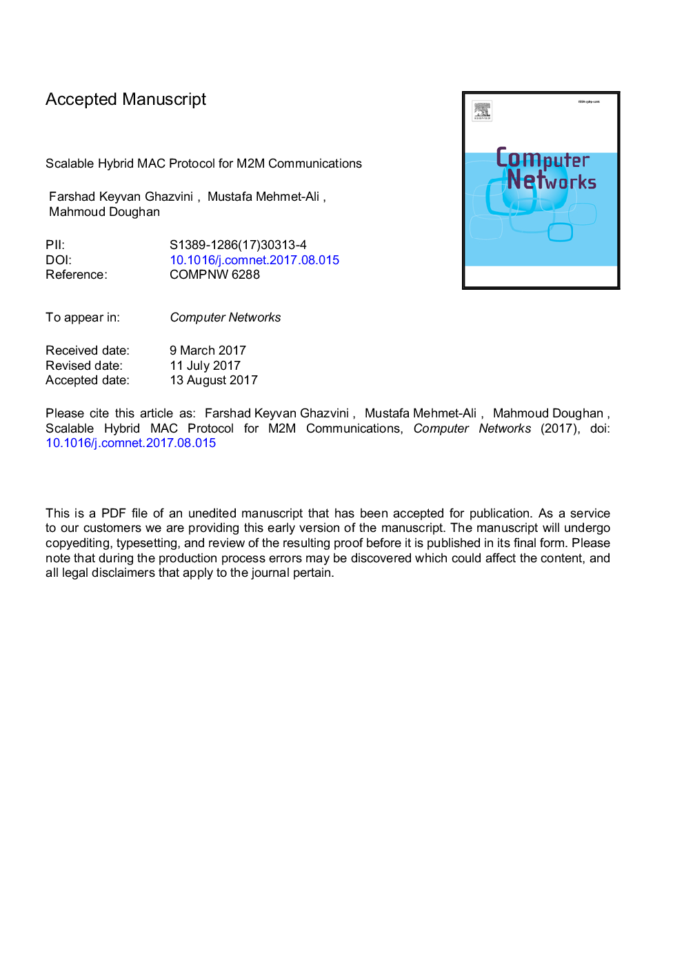 Scalable hybrid MAC protocol for M2M communications