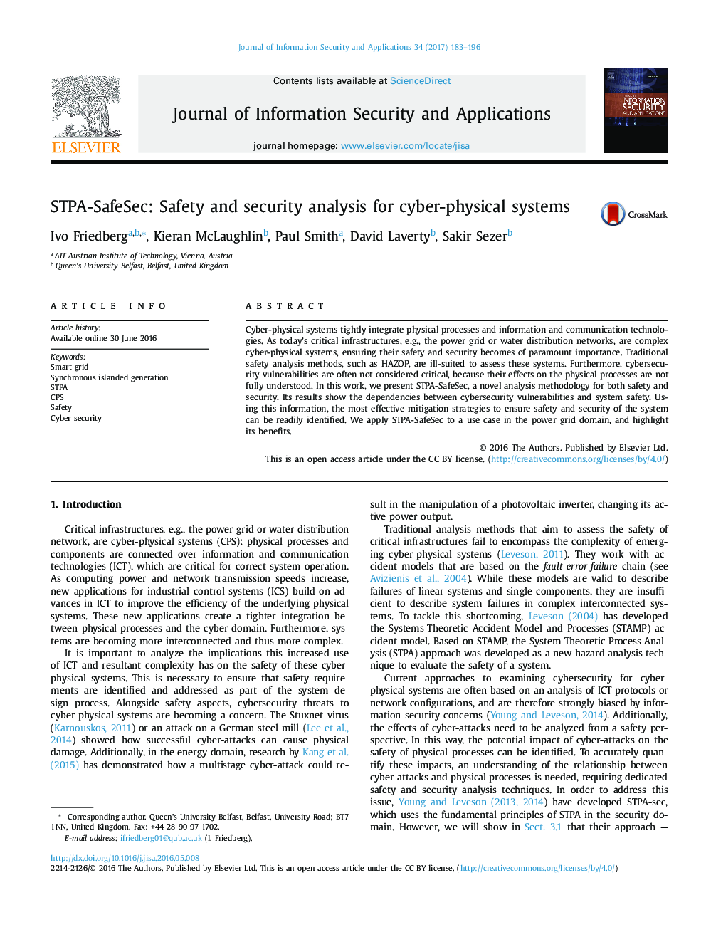 STPA-SafeSec: Safety and security analysis for cyber-physical systems