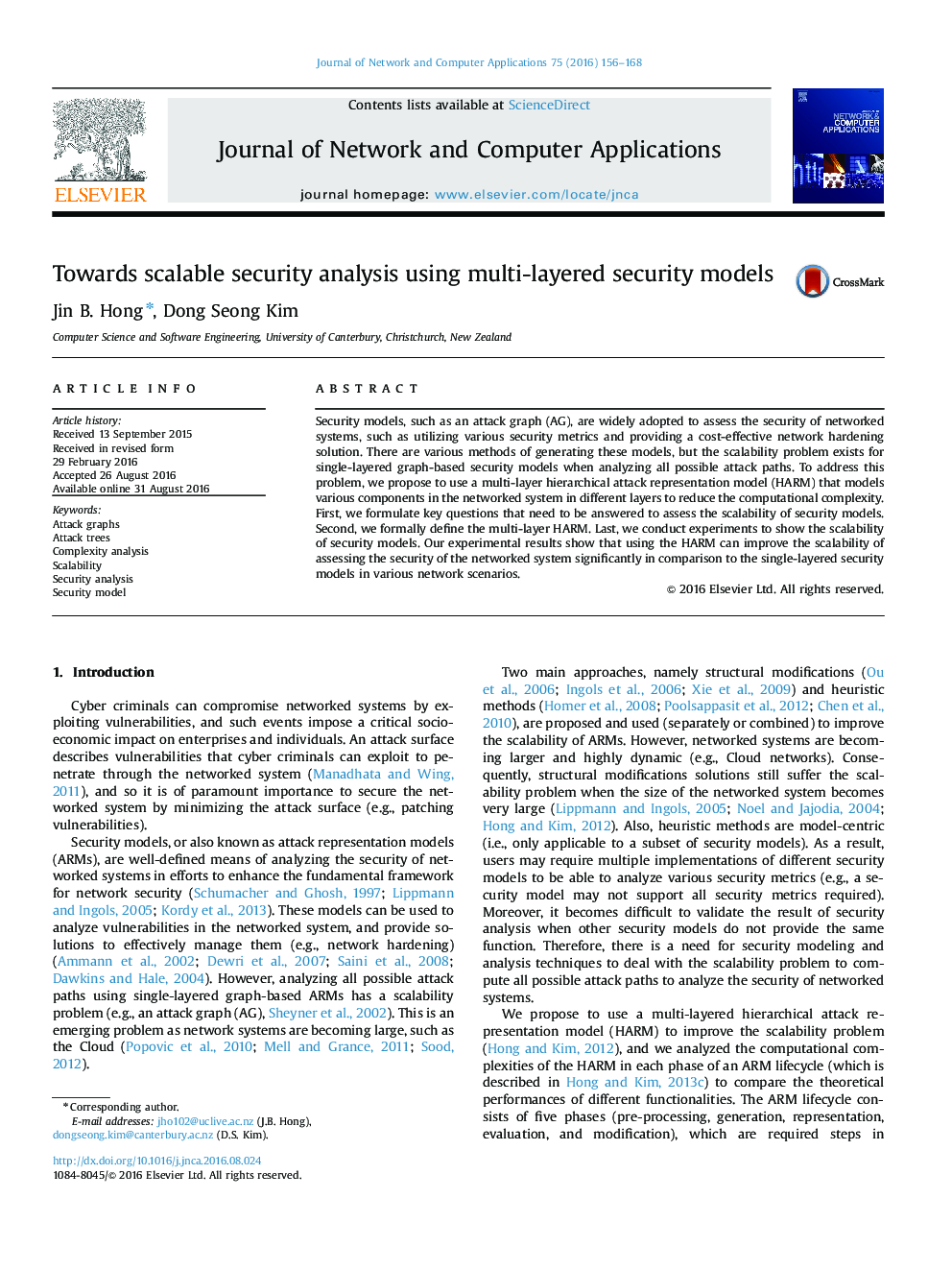 Towards scalable security analysis using multi-layered security models