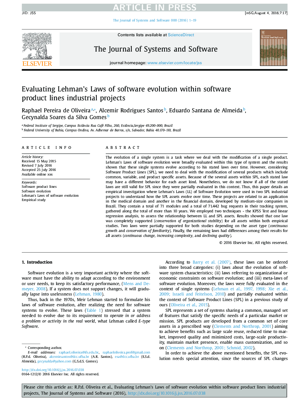 Evaluating Lehman's Laws of software evolution within software product lines industrial projects