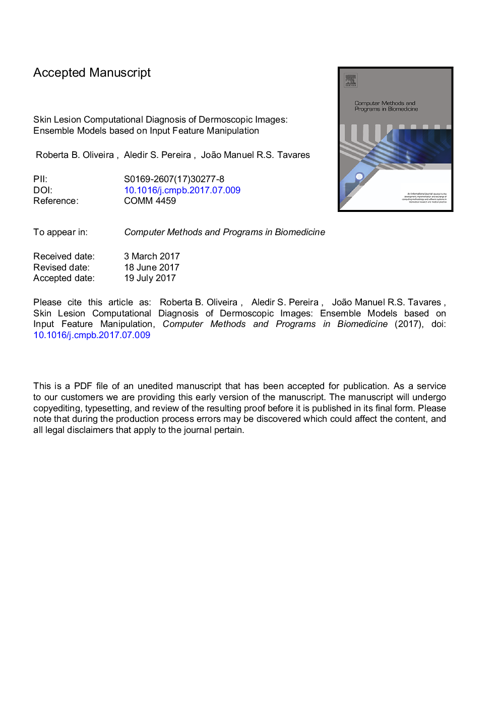 Skin lesion computational diagnosis of dermoscopic images: Ensemble models based on input feature manipulation