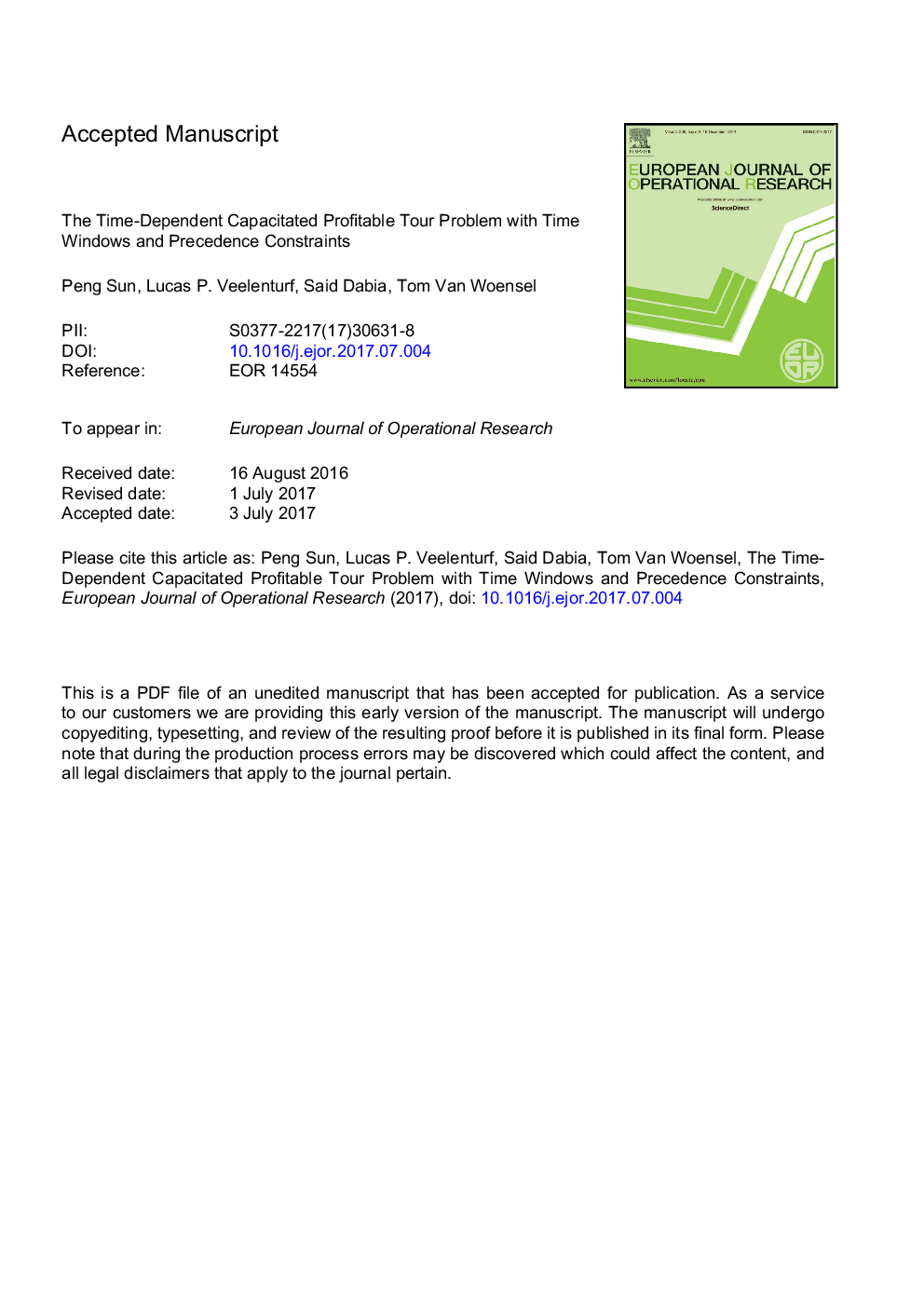 The time-dependent capacitated profitable tour problem with time windows and precedence constraints