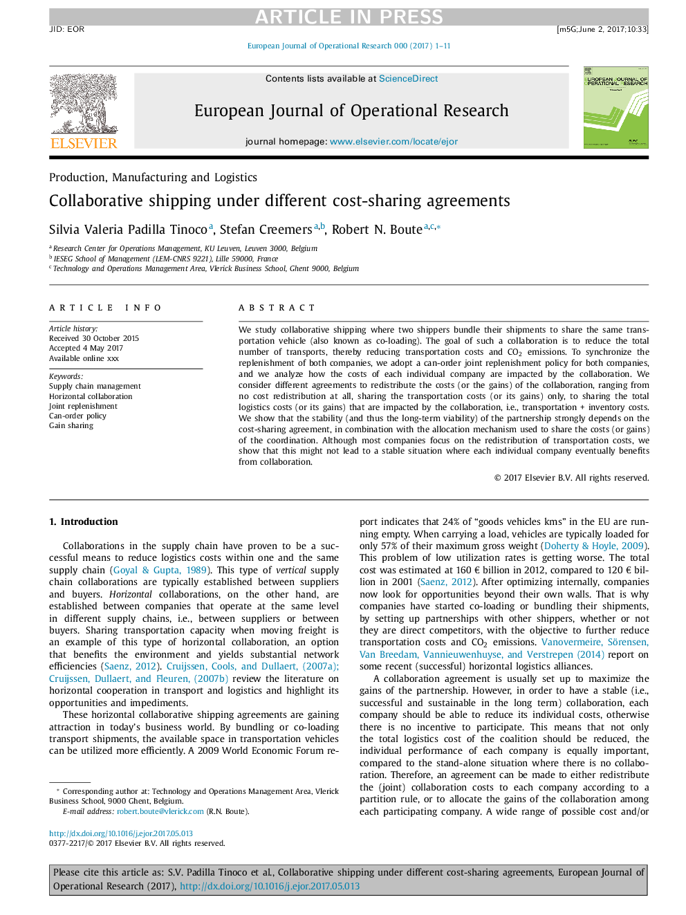 Collaborative shipping under different cost-sharing agreements