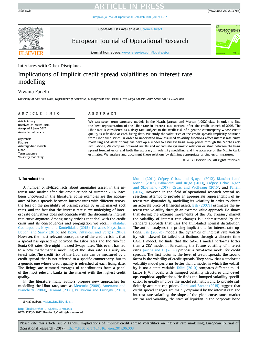 Implications of implicit credit spread volatilities on interest rate modelling