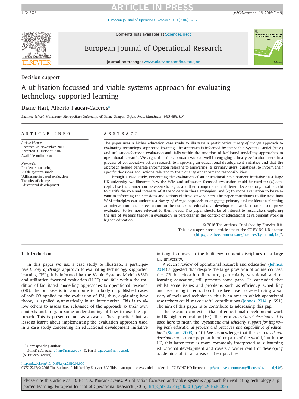 A utilisation focussed and viable systems approach for evaluating technology supported learning