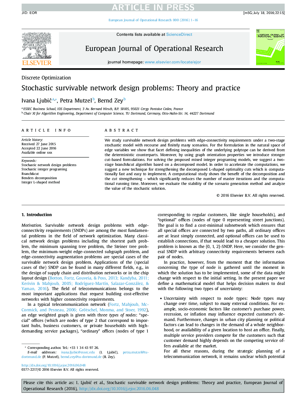 Stochastic survivable network design problems: Theory and practice