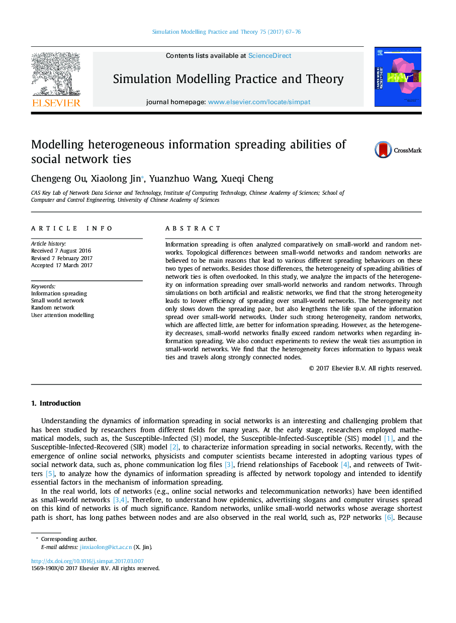 Modelling heterogeneous information spreading abilities of social network ties