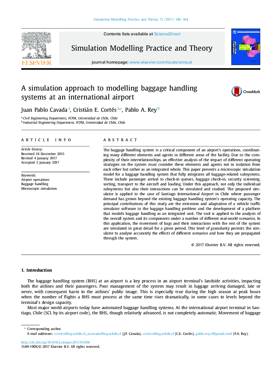 A simulation approach to modelling baggage handling systems at an international airport