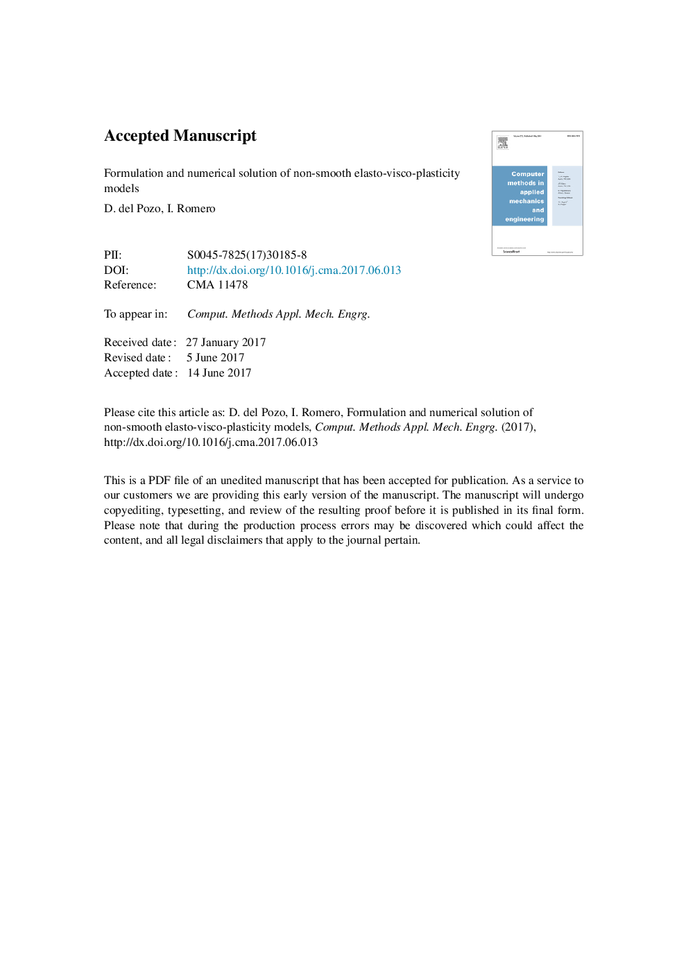 Formulation and numerical solution of non-smooth elasto-visco-plasticity models