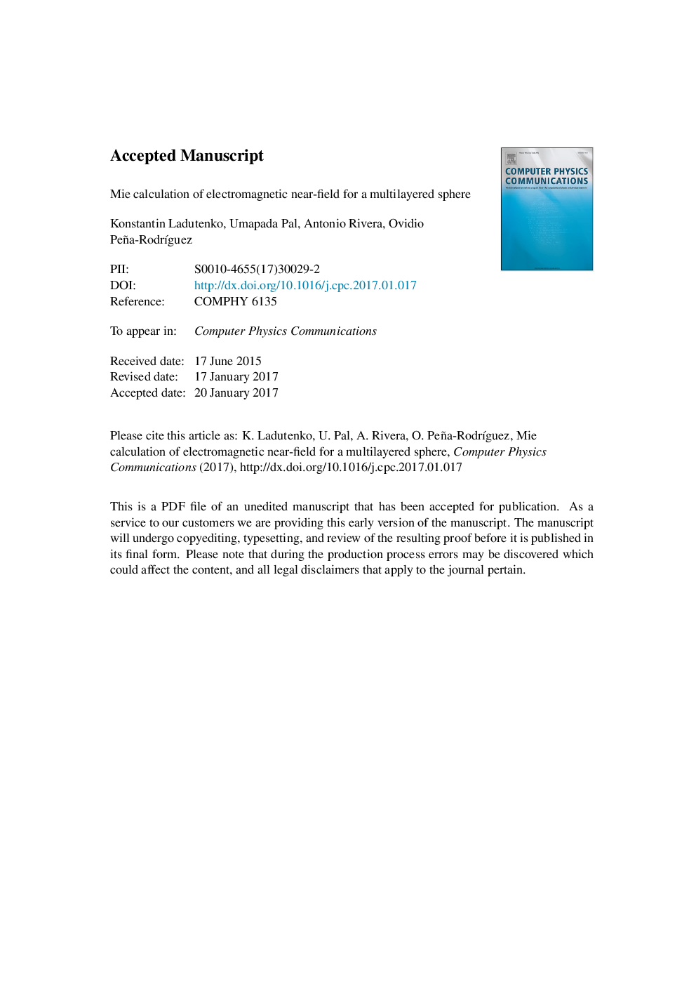 Mie calculation of electromagnetic near-field for a multilayered sphere