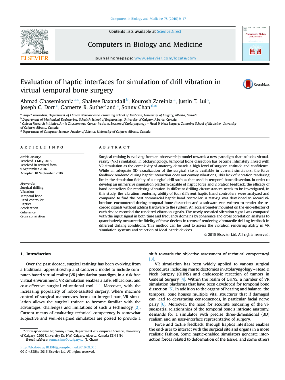 Evaluation of haptic interfaces for simulation of drill vibration in virtual temporal bone surgery