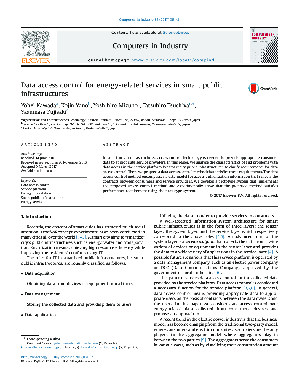 Data access control for energy-related services in smart public infrastructures