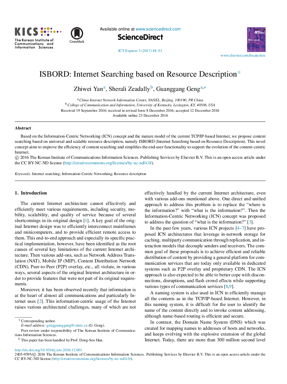 ISBORD: Internet Searching based on Resource Description