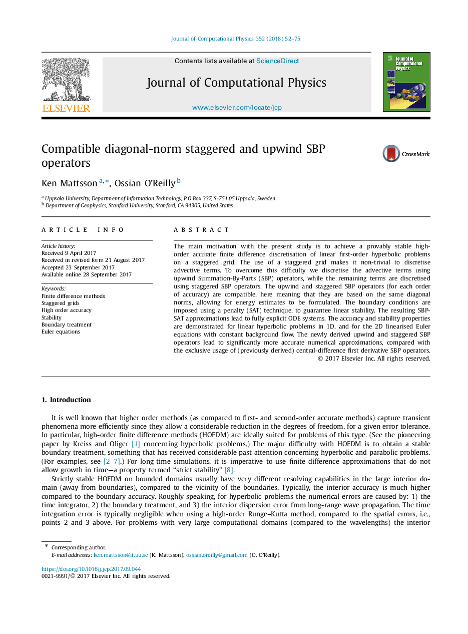 Compatible diagonal-norm staggered and upwind SBP operators