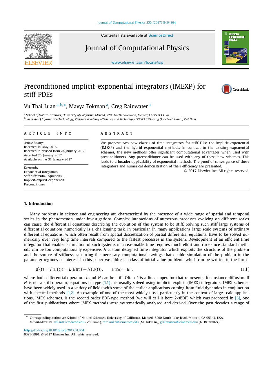 Preconditioned implicit-exponential integrators (IMEXP) for stiff PDEs