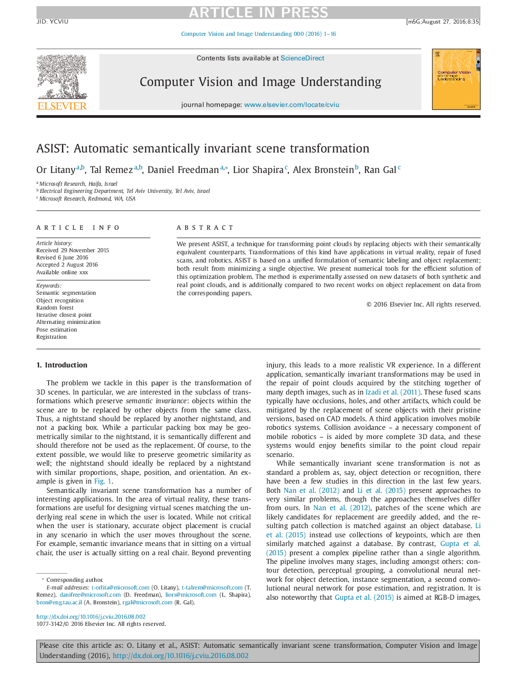 ASIST: Automatic semantically invariant scene transformation