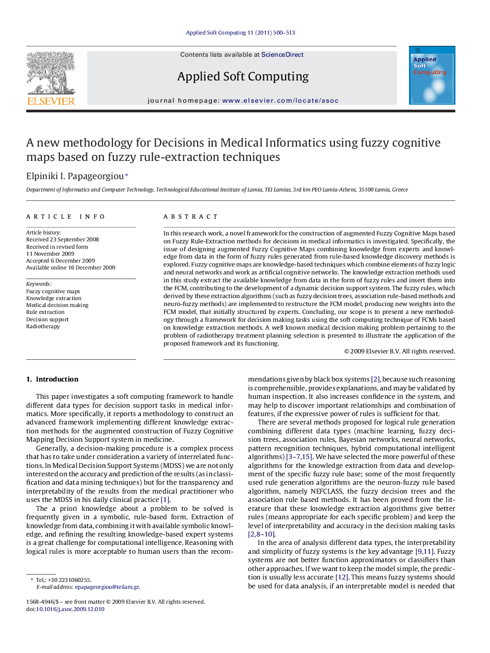 A new methodology for Decisions in Medical Informatics using fuzzy cognitive maps based on fuzzy rule-extraction techniques