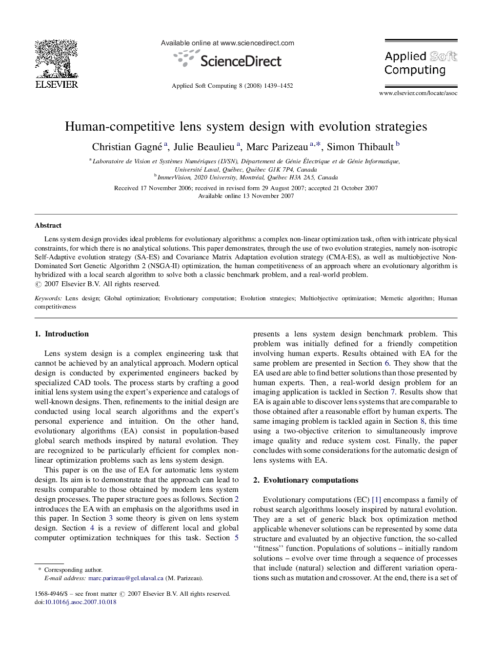 Human-competitive lens system design with evolution strategies