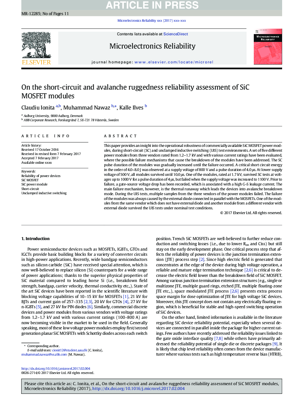 On the short-circuit and avalanche ruggedness reliability assessment of SiC MOSFET modules