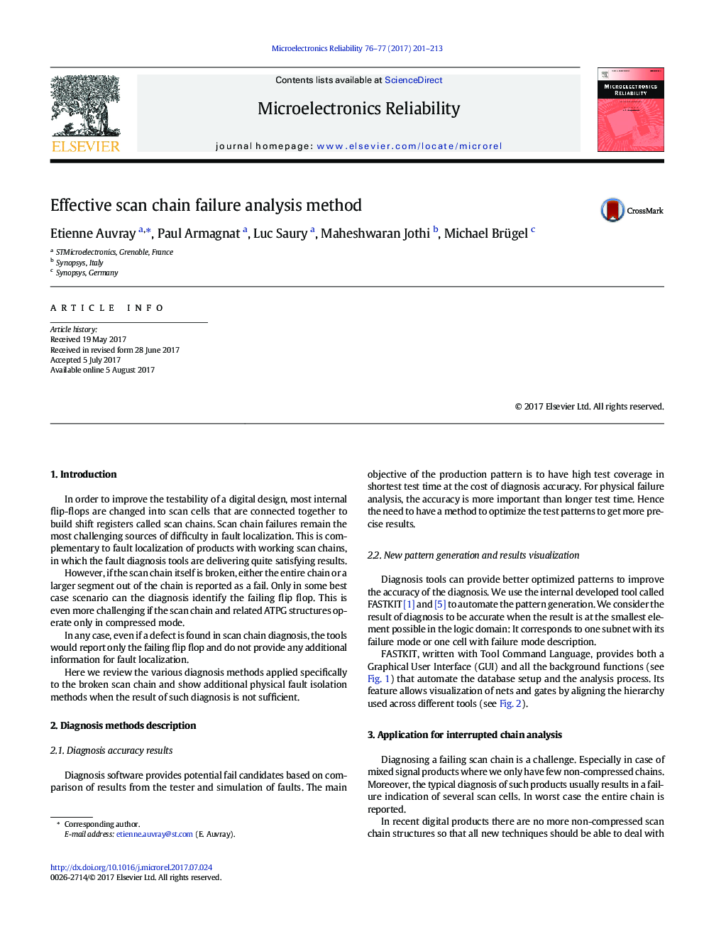 Effective scan chain failure analysis method