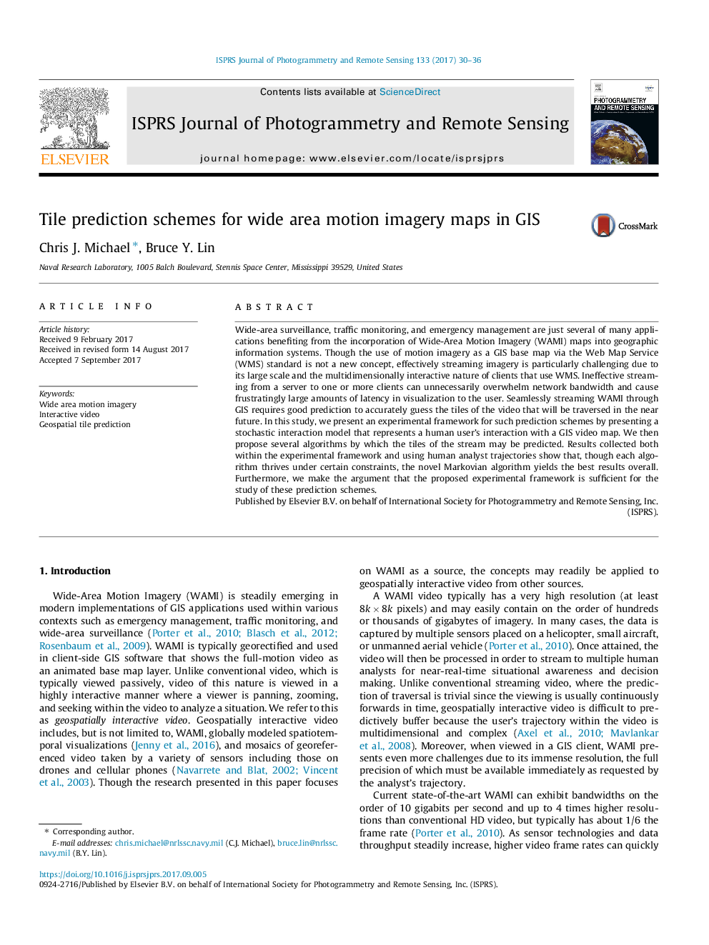 Tile prediction schemes for wide area motion imagery maps in GIS