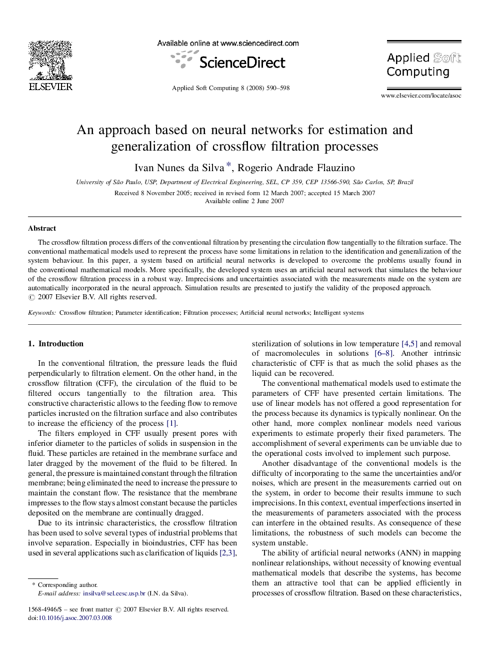 An approach based on neural networks for estimation and generalization of crossflow filtration processes