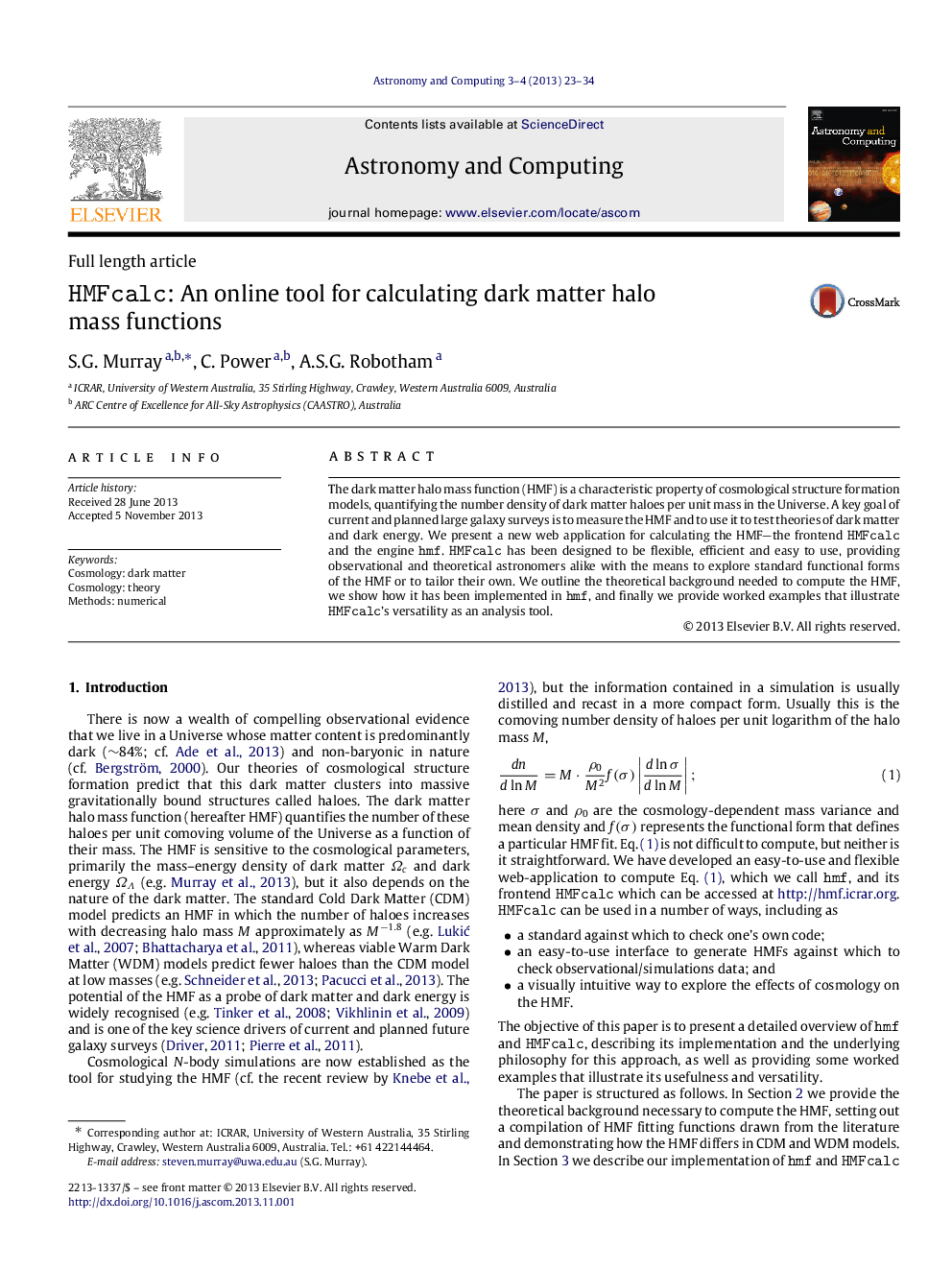 HMFcalc: An online tool for calculating dark matter halo mass functions