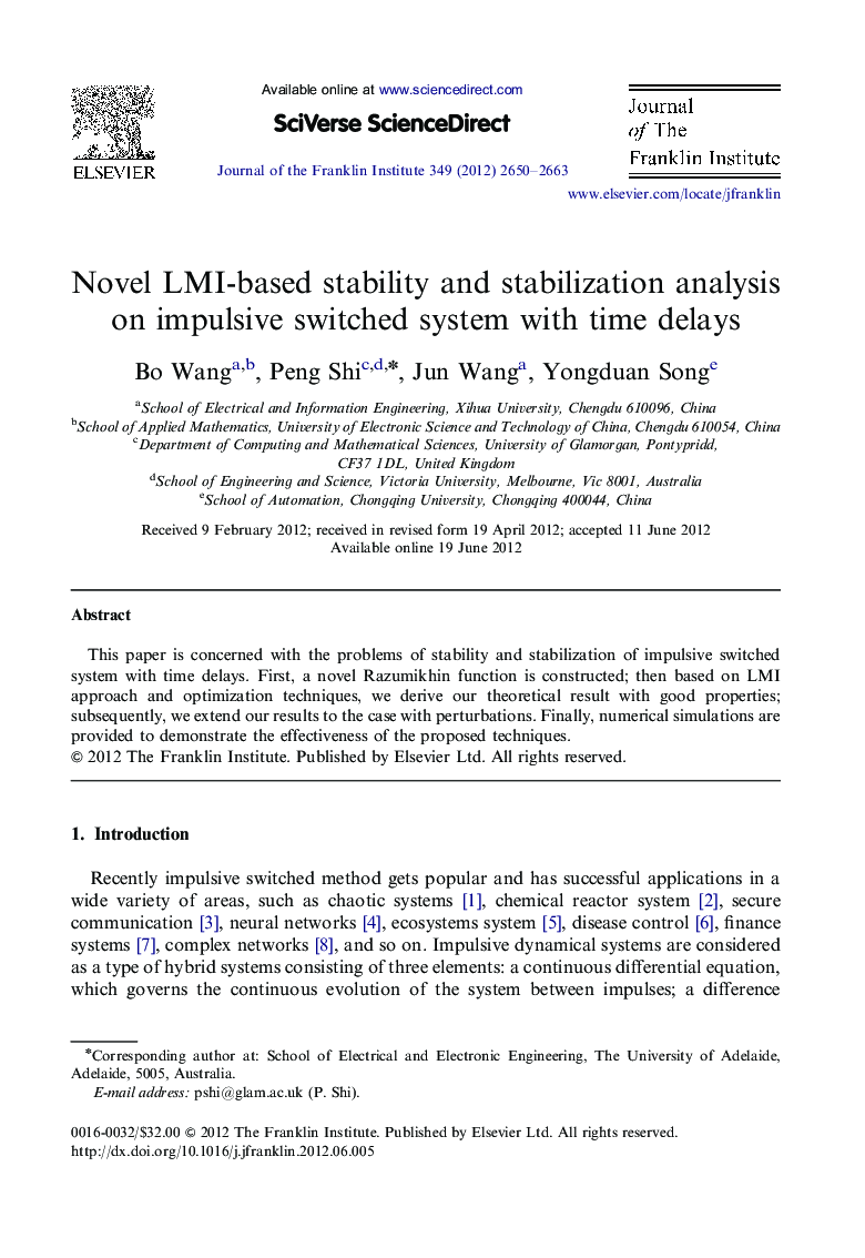 Novel LMI-based stability and stabilization analysis on impulsive switched system with time delays