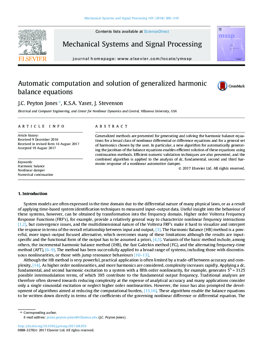 Automatic computation and solution of generalized harmonic balance equations