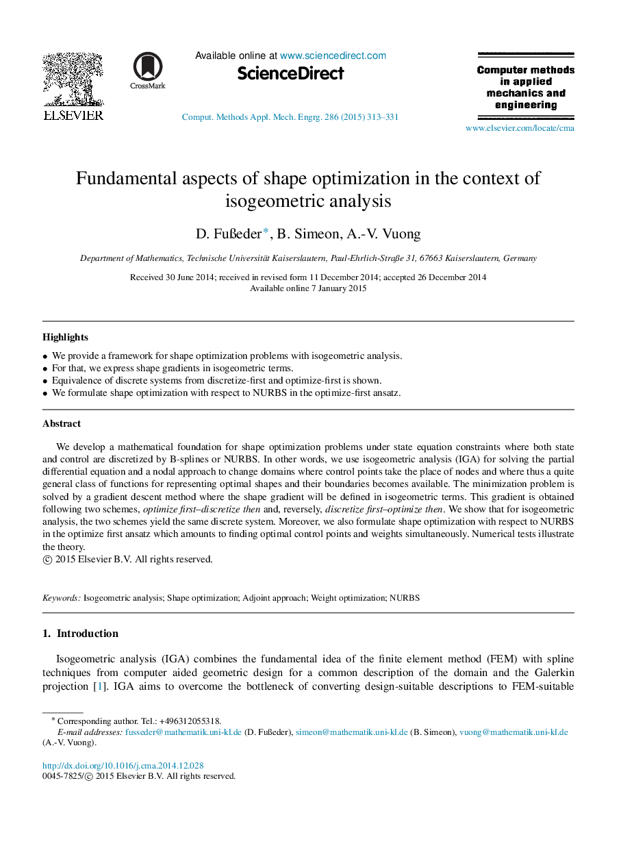 Fundamental aspects of shape optimization in the context of isogeometric analysis